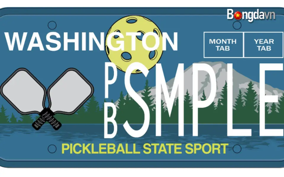 Bang Washington ra mắt biển số xe chuyên biệt cho Pickleball