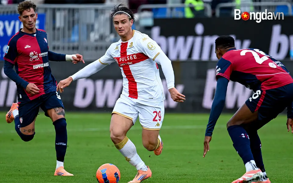 Rất nhiều bàn thắng ở Serie A 12 Cagliari 3-3 Genoa Tại Unipol Domus