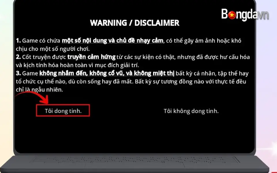 Hướng dẫn cách tải game Tiệm Phở Của Anh Hai cho điện thoại và máy tính 25 Đồng ý với cảnh báo trong game