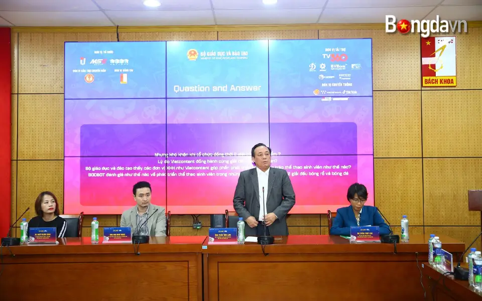 Ông Trần Văn Lam - Phó Vụ trưởng Vụ thể chất Học sinh Sinh viên Bộ GD&ĐT