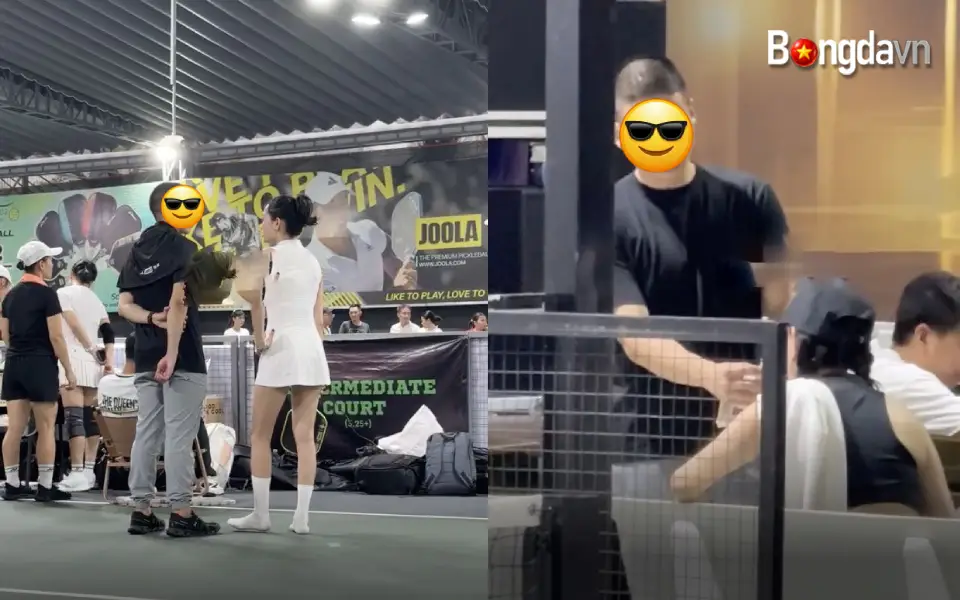 Bắt gặp Hiền Hồ xuất hiện “như hình với bóng” với trai lạ trên sân Pickleball 2 Anh chàng và Hiền Hồ "như hình với bóng" trên sân