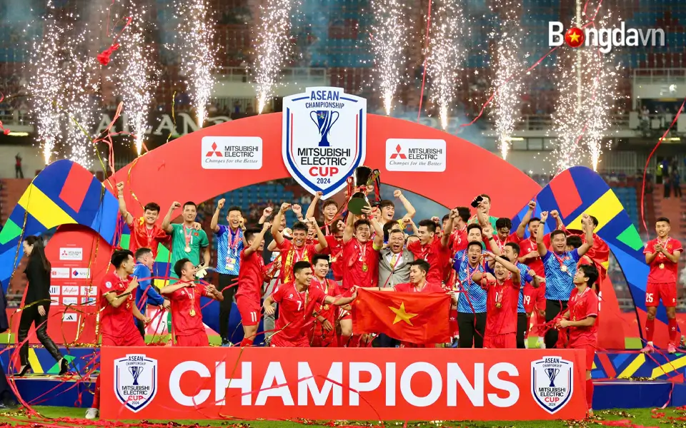 Bóng đá Việt Nam vượt trội ở Đông Nam Á 3 Đội tuyển Việt Nam đã giành ngôi vô địch AFF Cup 2024 hồi đầu năm 2025