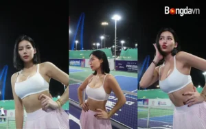 Gái xinh Milan Phạm khoe vóc dáng săn chắc trên sân pickleball