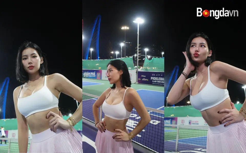 Gái xinh Milan Phạm khoe vóc dáng săn chắc trên sân pickleball