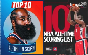James Harden chính thức vượt Carmelo Anthony, lọt Top 10 Ghi Điểm NBA