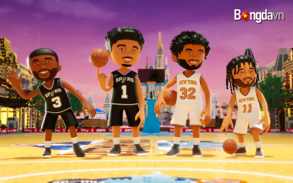 4 Ngôi sao NBA làm hoạt hình "Dunk the Halls" 2 Phiên bản sẽ có sẵn trên ESPN2, Disney+, Disney Channel, Disney XD và Ứng dụng ESPN