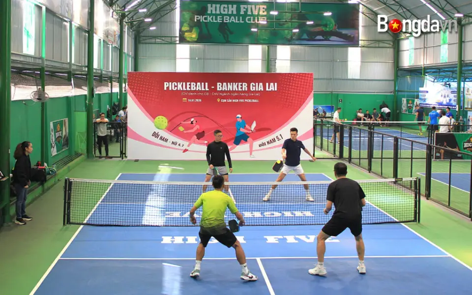 Giải pickleball Banker Gia Lai thu hút đông đảo cán bộ