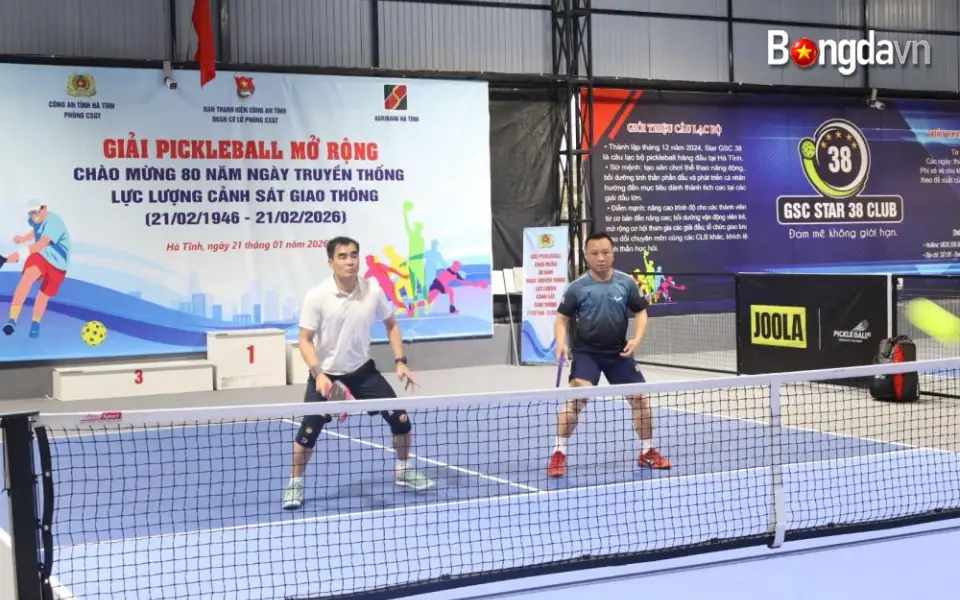 Phòng Cảnh sát giao thông Công an tỉnh Hà Tĩnh đã tổ chức Giải Pickleball trong không khí phấn khởi