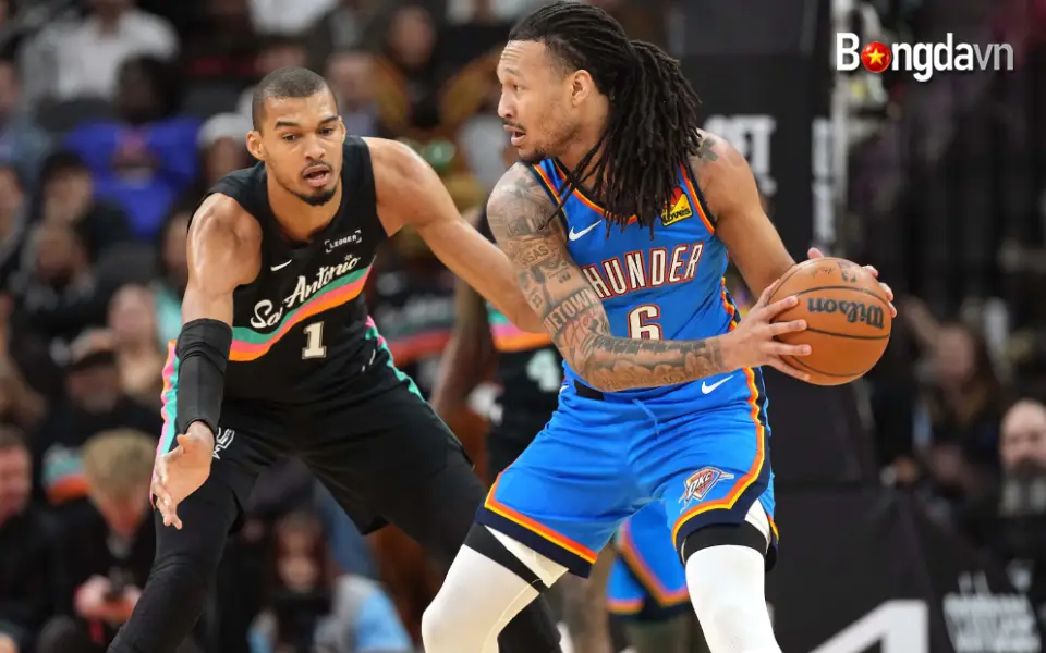 Cầu thủ gốc Việt Jaylin Williams có career-high 24 điểm trong ngày Thunder cất 10 trụ cột ở nhà
