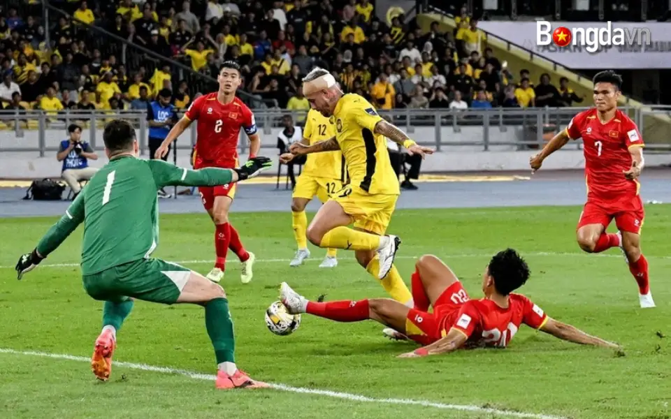 Trận lượt đi Asian Cup 2027 hồi năm ngoái, đội tuyển Việt Nam đã thua chủ nhà Malaysia 0-4