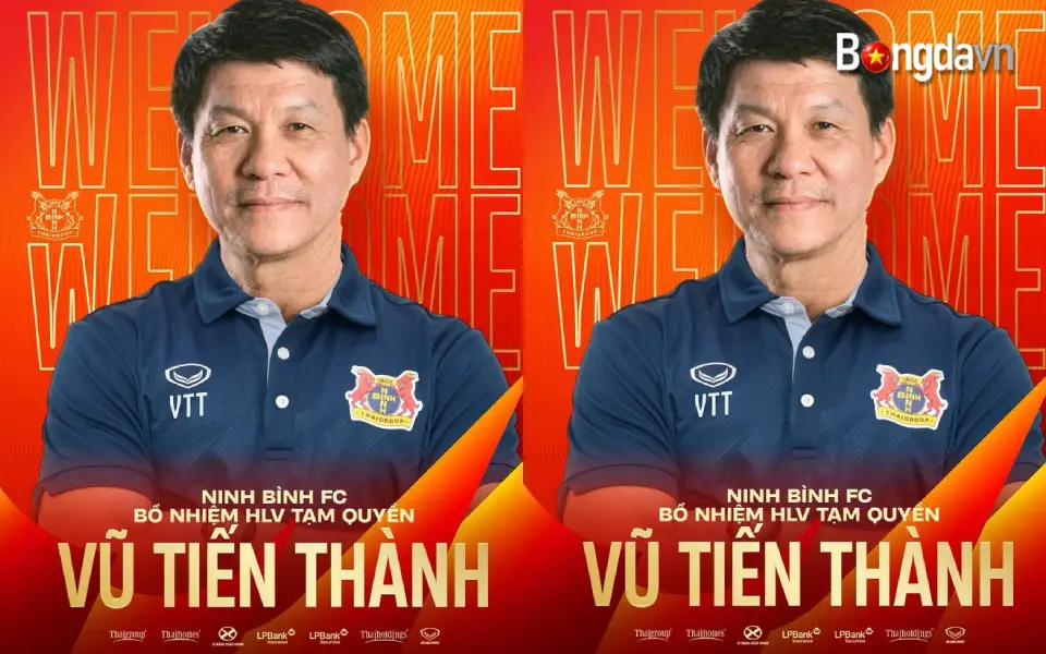 HLV Vũ Tiến Thành và nhiệm vụ ngắn hạn tại CLB Ninh Bình