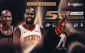 Kevin Durant đi vào ngôi đền huyền thoại cùng kỷ lục mới