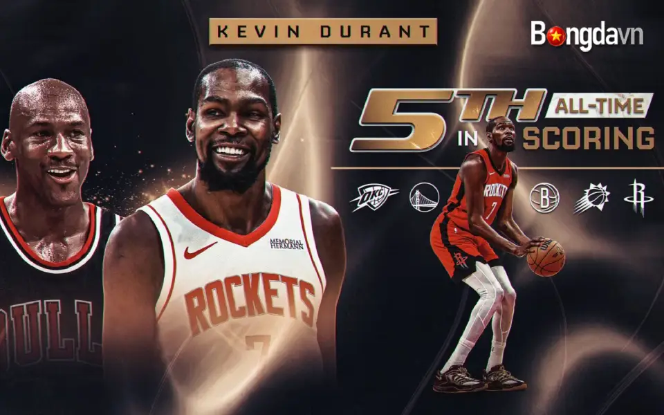 Kevin Durant đi vào ngôi đền huyền thoại cùng kỷ lục mới