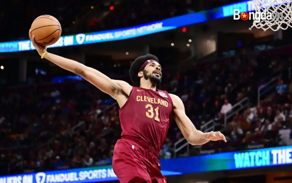 Phong độ chói sáng của Jarrett Allen tại Cavs 15,3 điểm và 9,2 rebound trong 51 trận ra sân