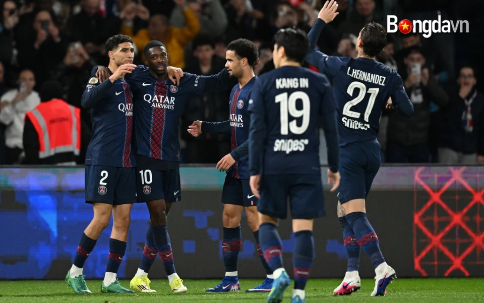 Dembele lập cú đúp, PSG vững vàng trên đỉnh Ligue 1