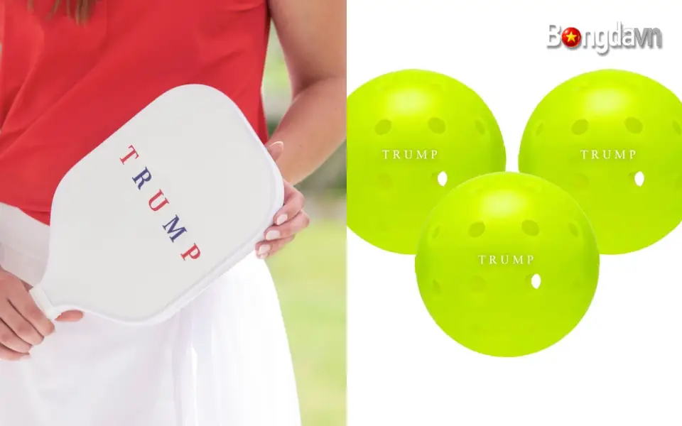 Vợt và bóng Pickleball đổ bộ lên website Trump Store