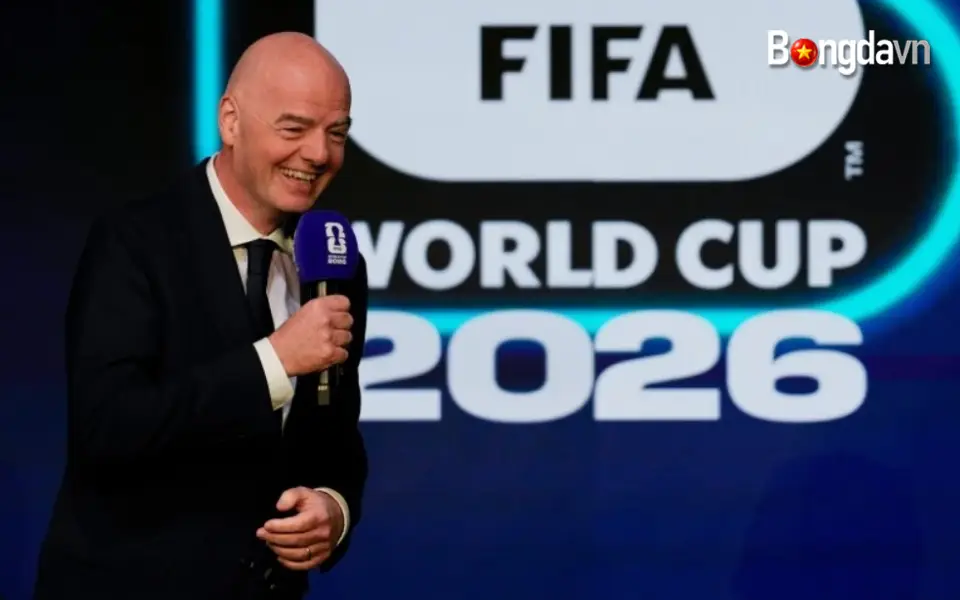 Chủ tịch FIFA Gianni Infantino phát biểu tại thủ đô Washington, Mỹ