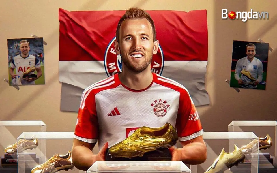 Harry Kane lần thứ hai giành Giày Vàng châu Âu
