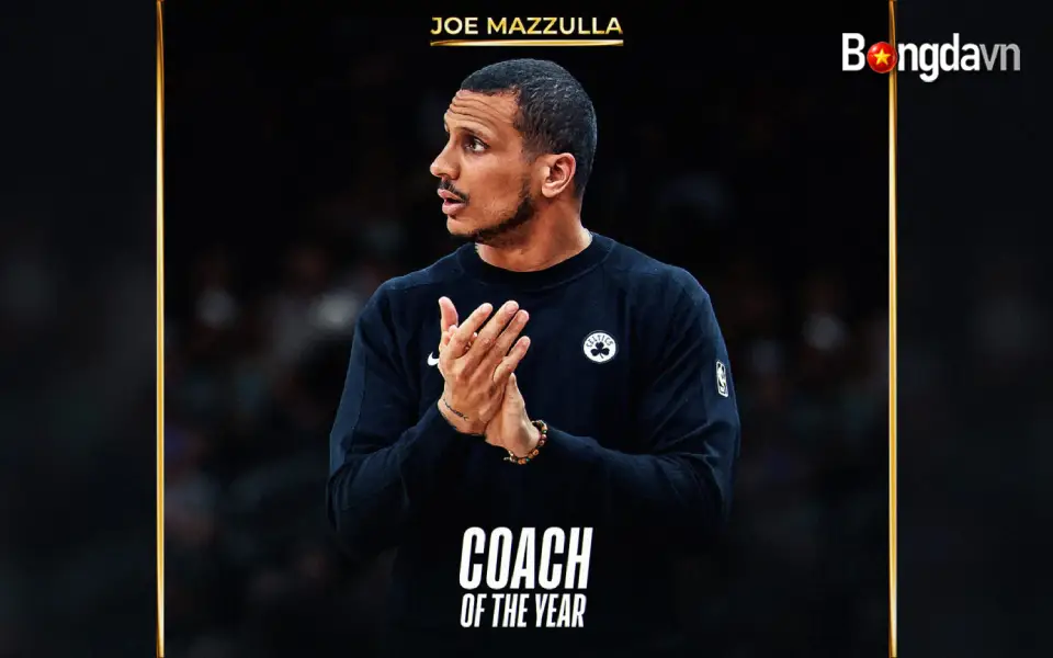 Joe Mazzulla giành giải HLV xuất sắc nhất NBA 2025-26