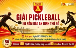 Giải Pickleball 50 năm Báo An ninh Thủ đô