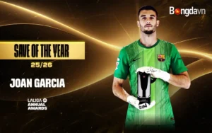 Joan Garcia Đoạt Giải Pha Cứu Thua Xuất Sắc Nhất LALIGA EA SPORTS 2025/2026