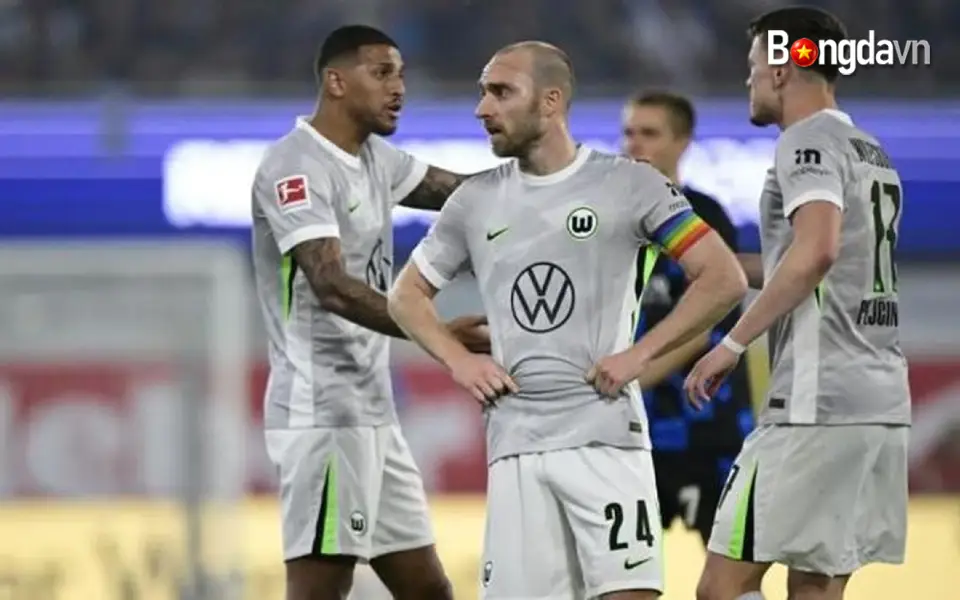 Wolfsburg xuống hạng sau 29 năm liên tiếp chơi ở Bundesliga