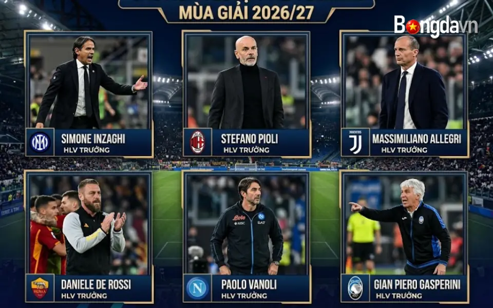 Các huấn luyện Serie A mùa giải 2026/27