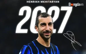 Henrikh Mkhitaryan sẽ ở lại Inter đến năm 2027