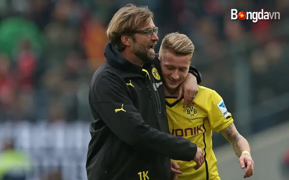 Marco Reus (phải) cho rằng Jürgen Klopp (trái) có đầy đủ phẩm chất để thành công với tư cách huấn luyện viên trưởng đội tuyển Đức