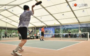 Khai mạc giải pickleball Bộ Nội vụ sôi động, kịch tính và hấp dẫn