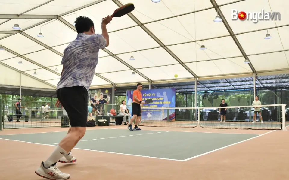 Khai mạc giải pickleball Bộ Nội vụ sôi động, kịch tính và hấp dẫn